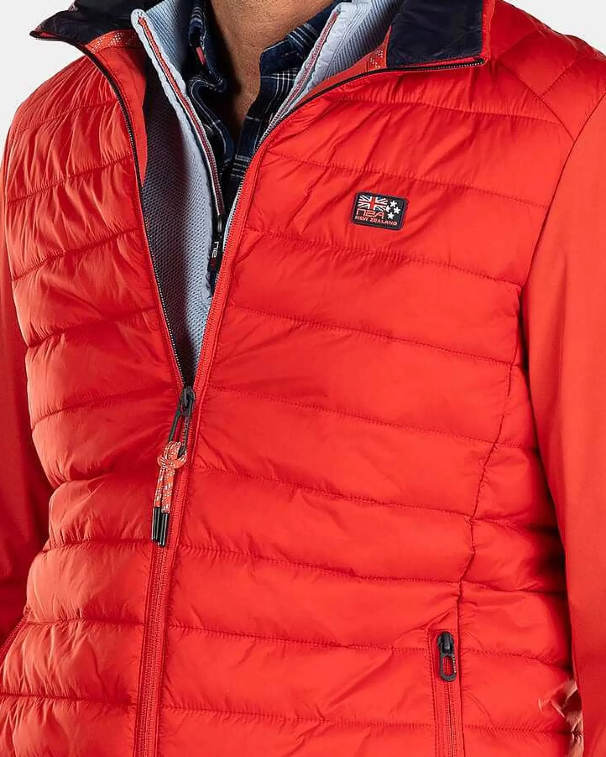 NZA New Zealand Auckland Jassen|Gewatteerde Jas Met Softshell-Jacket Red