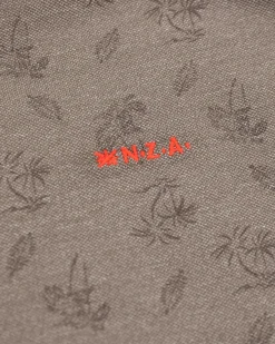 NZA New Zealand Auckland Overhemden|Grijs Overhemd Met Bloemenprint-Misty Army