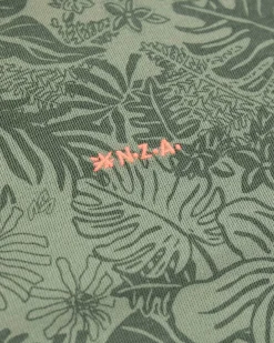 NZA New Zealand Auckland Overhemden|Groen Overhemd Met Korte Mouw-Mellow Army