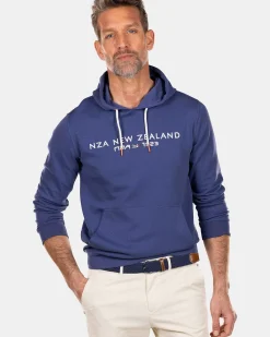 NZA New Zealand Auckland Sweats|Hoodie Met Logo -Dusk Navy