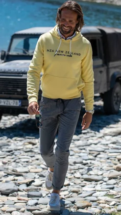 NZA New Zealand Auckland Sweats|Hoodie Met Logo -Iguana Yellow
