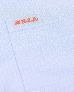 NZA New Zealand Auckland Overhemden|Katoenen Blauw Overhemd-Rhythm Blue