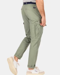 NZA New Zealand Auckland Broeken|Katoenen Cargo Broek-Mellow Army
