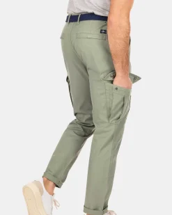 NZA New Zealand Auckland Broeken|Katoenen Cargo Broek-Mellow Army