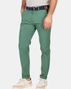 NZA New Zealand Auckland Broeken|Katoenen Chino Met Stretch-Amazon Green