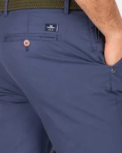 NZA New Zealand Auckland Broeken|Katoenen Chino Met Stretch-Dusk Navy
