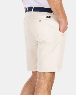 NZA New Zealand Auckland Broeken|Katoenen Chino Shorts-Cream