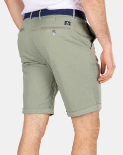 NZA New Zealand Auckland Broeken|Katoenen Chino Shorts-Mellow Army