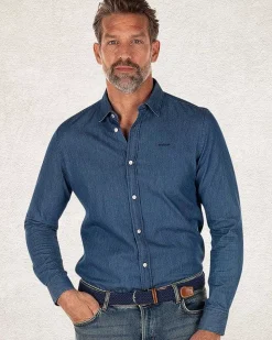 NZA New Zealand Auckland Overhemden|Katoenen Denim Overhemd