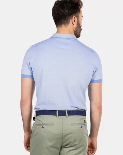 NZA New Zealand Auckland Polo-Shirts|Katoenen Effen Polo-Bed Blue
