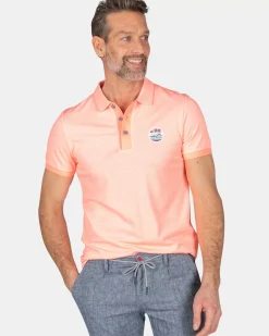 NZA New Zealand Auckland Polo-Shirts|Katoenen Effen Polo-Fury Pink