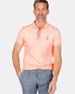 NZA New Zealand Auckland Polo-Shirts|Katoenen Effen Polo-Fury Pink