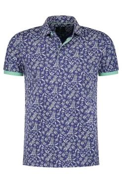 NZA New Zealand Auckland Polo-Shirts|Katoenen Jersey Polo-Dusk Navy