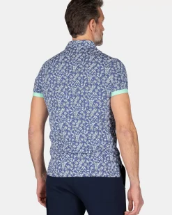 NZA New Zealand Auckland Polo-Shirts|Katoenen Jersey Polo-Dusk Navy