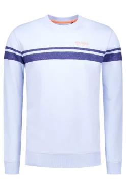 NZA New Zealand Auckland Sweats|Katoenen Longsleeve Met Ronde Hals-Rhythm Blue