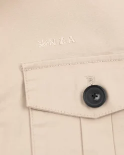 NZA New Zealand Auckland Jassen|Katoenen Overshirt-Shimmering Sand
