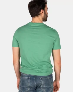 NZA New Zealand Auckland T-Shirts|Katoenen T-Shirt Met Logo-Amazon Green