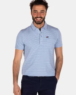 NZA New Zealand Auckland Polo-Shirts|Katoen Stretch Polo Met Strepen