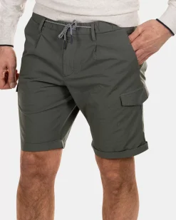 NZA New Zealand Auckland Broeken|Korte Cargo Broek-Chalk Green