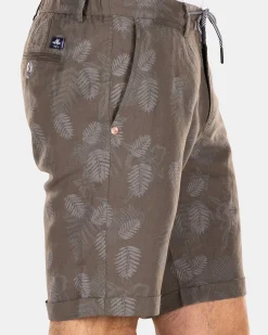 NZA New Zealand Auckland Broeken|Korte Chino Van Linnen-Misty Army