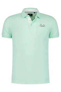 NZA New Zealand Auckland Polo-Shirts|Lichte Katoenen Polo-Teal Green