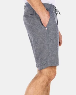 NZA New Zealand Auckland Broeken|Linnen Korte Broek-Dusk Navy