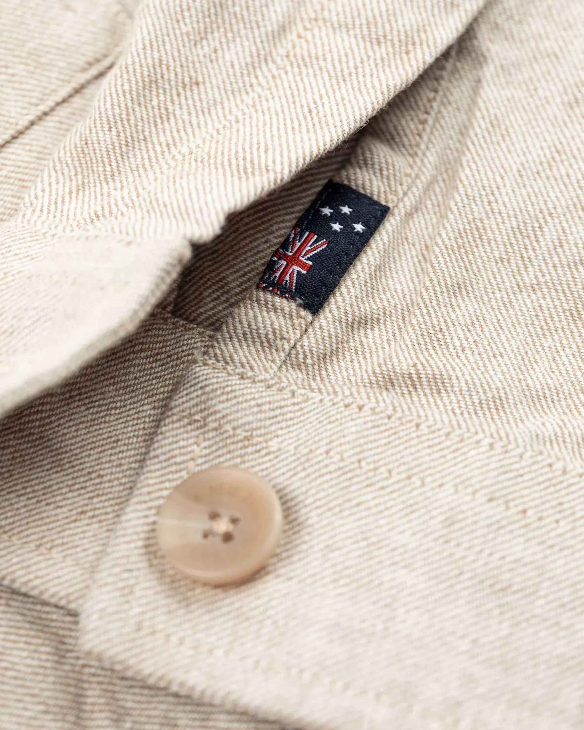 NZA New Zealand Auckland Overhemden|Linnen Overshirt-Shimmering Sand