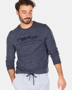 NZA New Zealand Auckland T-Shirts|Longsleeve Met Ronde Hals-Traditional Navy