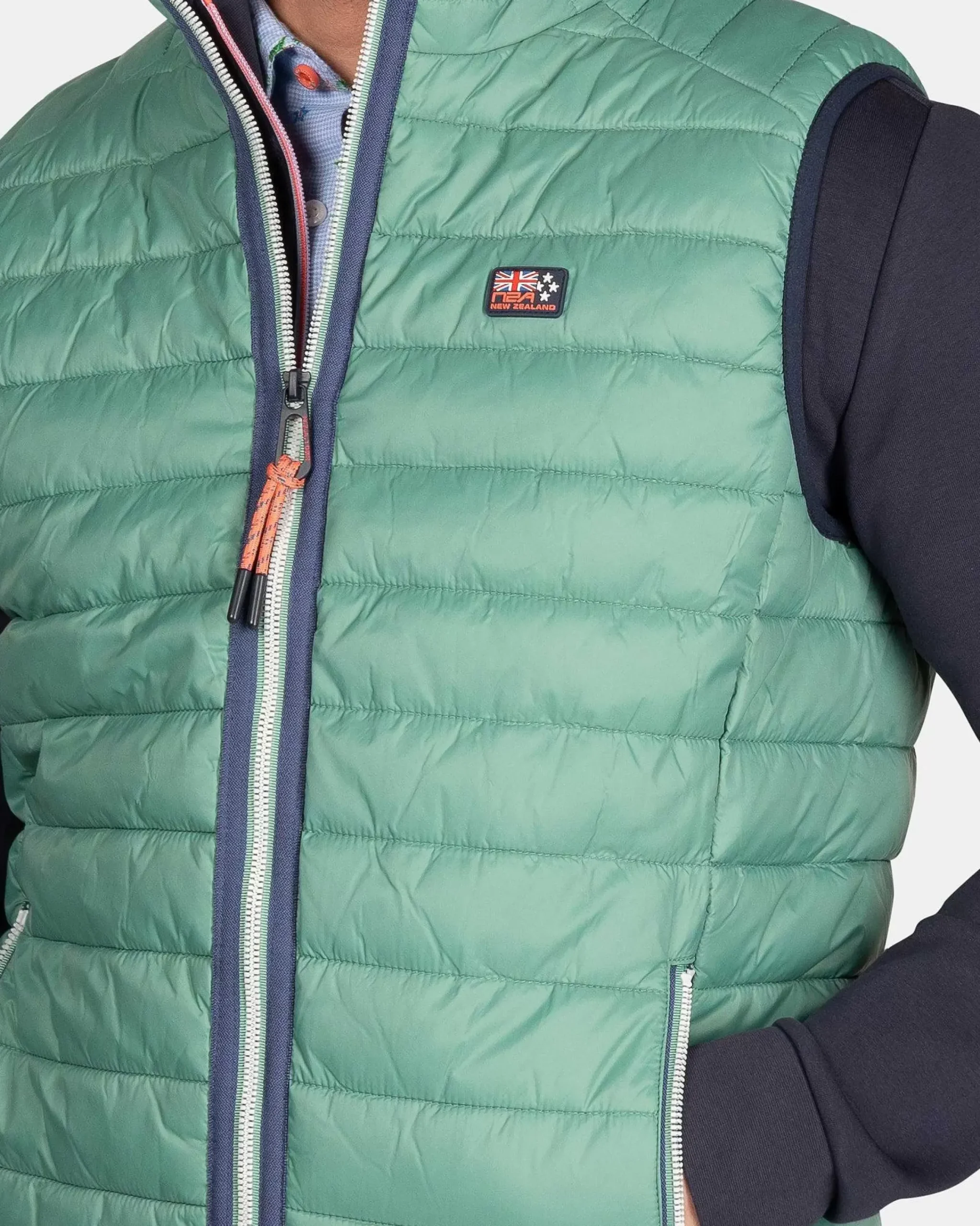 NZA New Zealand Auckland Jassen|Nylon Bodywarmer-Amazon Green