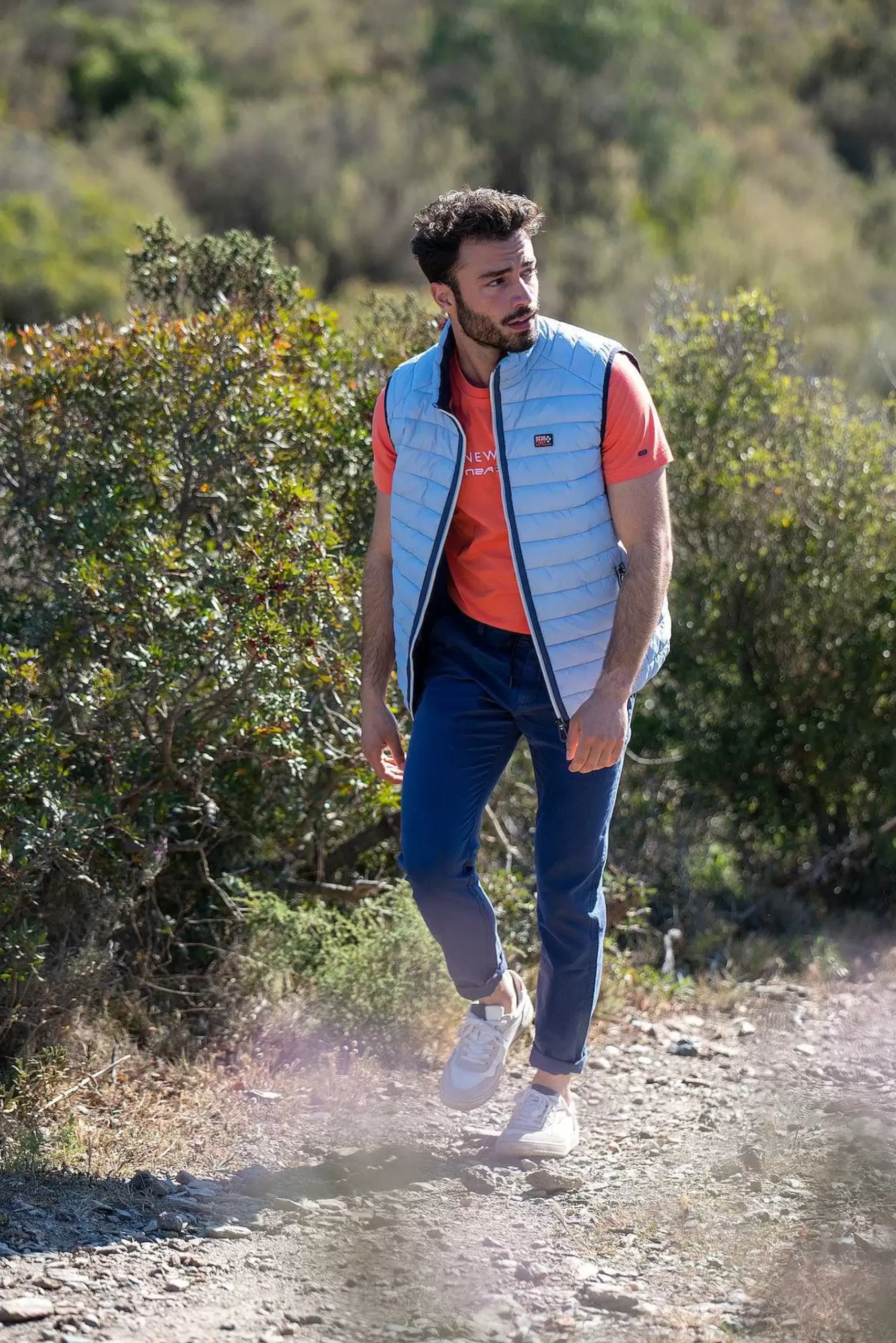 NZA New Zealand Auckland Jassen|Nylon Bodywarmer-Rhythm Blue