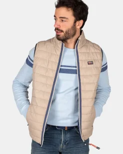 NZA New Zealand Auckland Jassen|Nylon Bodywarmer-Shimmering Sand