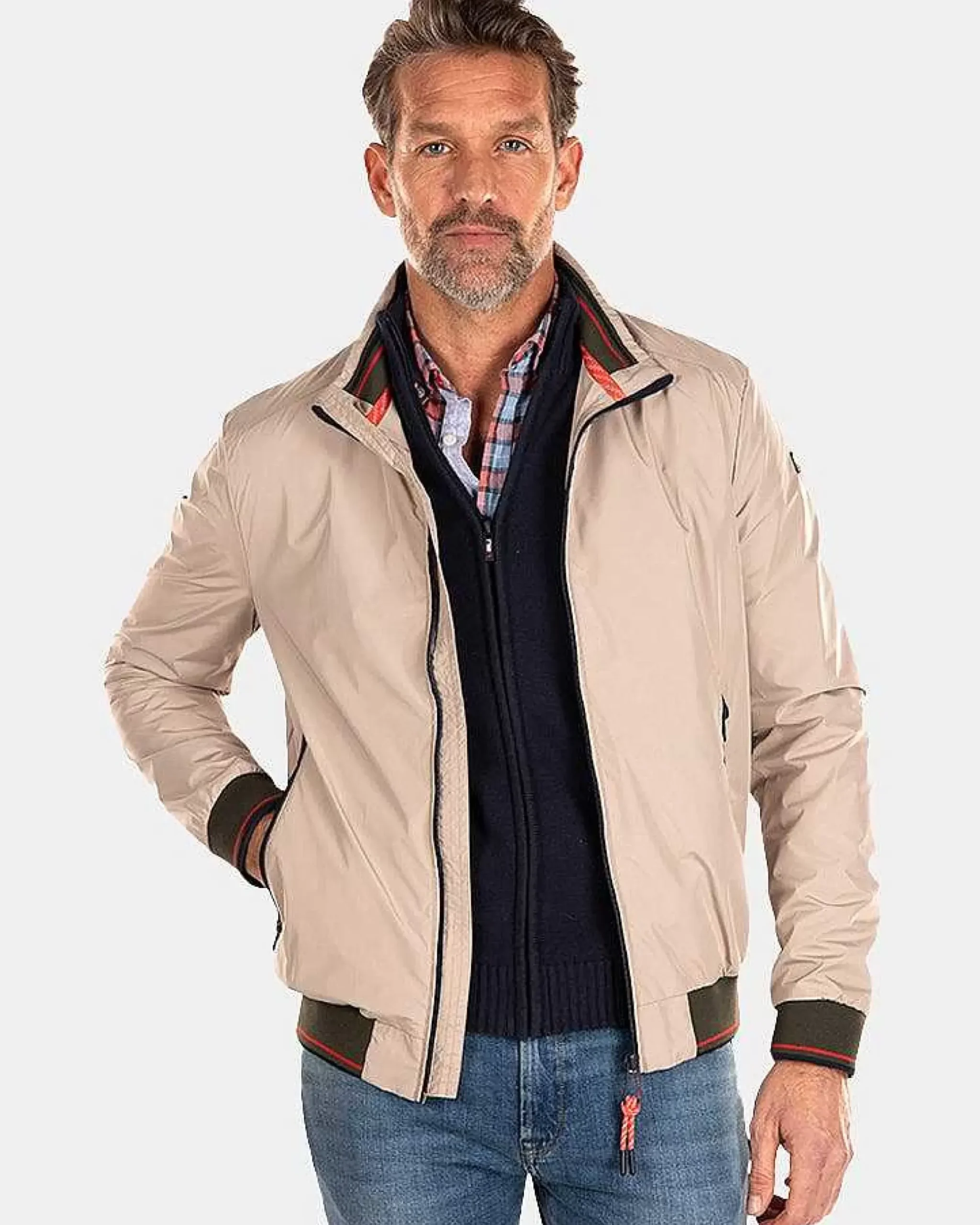 NZA New Zealand Auckland Jassen|Nylon Bomberjack-Shimmering Sand