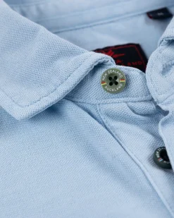 NZA New Zealand Auckland Polo-Shirts|Nza Heritage Polo Shirt-Bright Sky