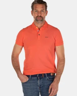 NZA New Zealand Auckland Polo-Shirts|Nza Heritage Polo Shirt-Burned Orange