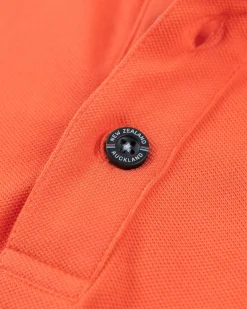 NZA New Zealand Auckland Polo-Shirts|Nza Heritage Polo Shirt-Burned Orange