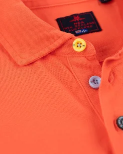 NZA New Zealand Auckland Polo-Shirts|Nza Heritage Polo Shirt-Burned Orange