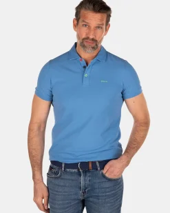 NZA New Zealand Auckland Polo-Shirts|Nza Heritage Polo Shirt-Full Blue
