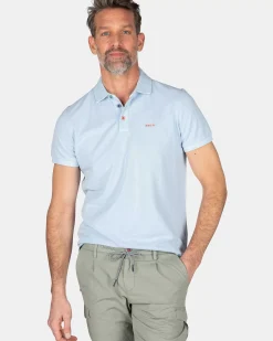 NZA New Zealand Auckland Polo-Shirts|Plain Cotton Polo-Rhythm Blue