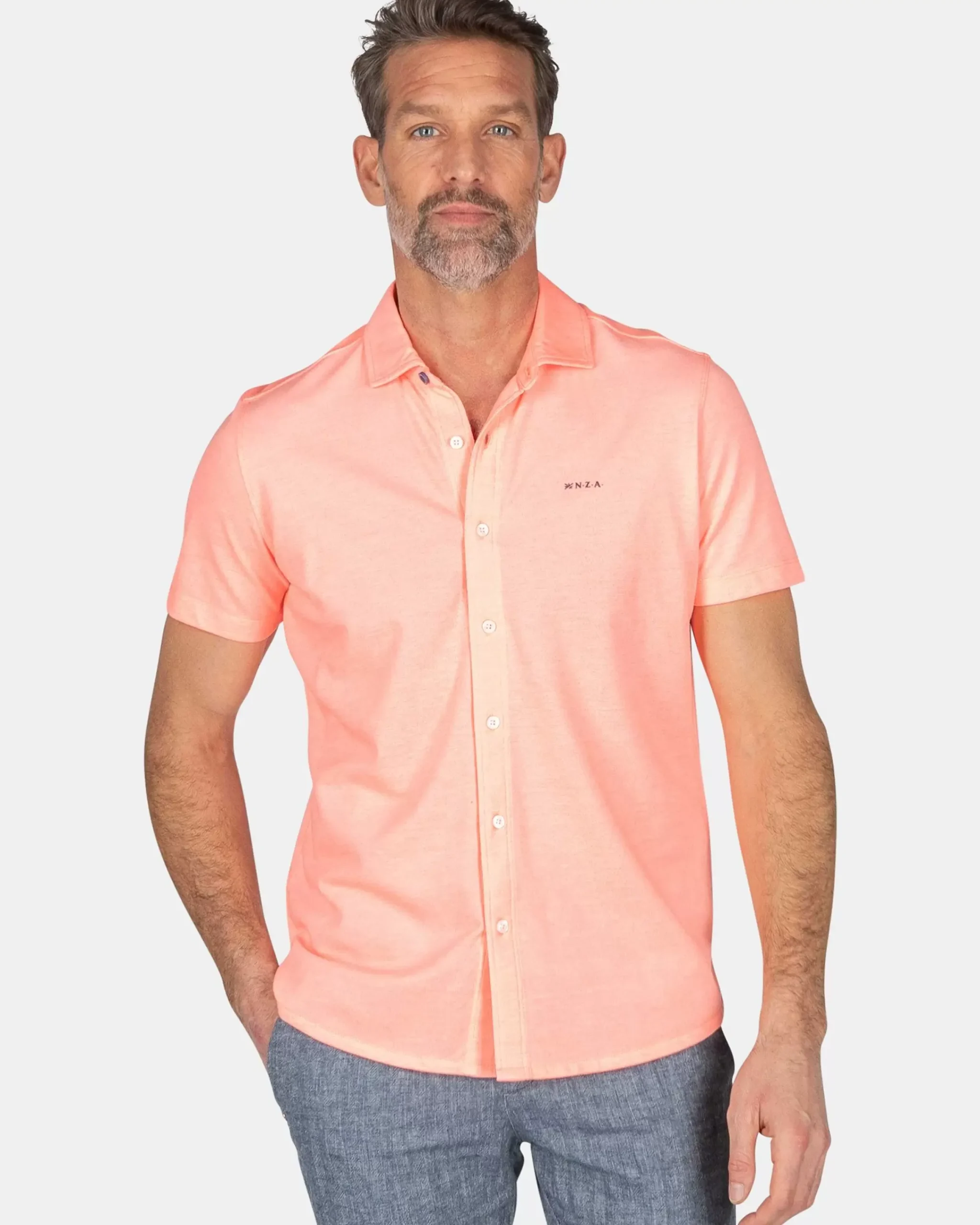 NZA New Zealand Auckland Overhemden|Roze Overhemd-Fury Pink