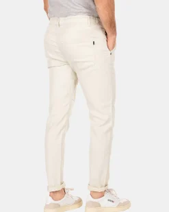 NZA New Zealand Auckland Broeken|Sportieve Effen Chino-Cream