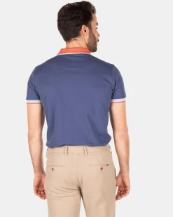 NZA New Zealand Auckland Polo-Shirts|Sportieve Effen Polo-Dusk Navy