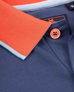 NZA New Zealand Auckland Polo-Shirts|Sportieve Effen Polo-Dusk Navy