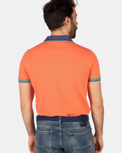 NZA New Zealand Auckland Polo-Shirts|Sportieve Effen Polo-Golden Orange