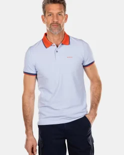 NZA New Zealand Auckland Polo-Shirts|Sportieve Effen Polo-Rhythm Blue