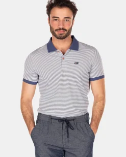 NZA New Zealand Auckland Polo-Shirts|Stretch Polo Met Korte Mouw-Dusk Navy