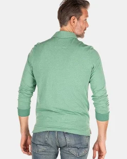NZA New Zealand Auckland Polo-Shirts|Stretch Polo Met Lange Mouw-Amazon Green