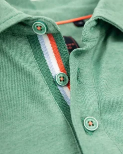 NZA New Zealand Auckland Polo-Shirts|Stretch Polo Met Lange Mouw-Amazon Green