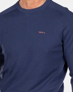 NZA New Zealand Auckland Truien|Trui Met Ronde Hals-Dusk Navy
