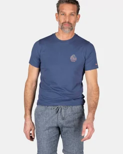NZA New Zealand Auckland T-Shirts|T-Shirt Met Ronde Hals-Dusk Navy