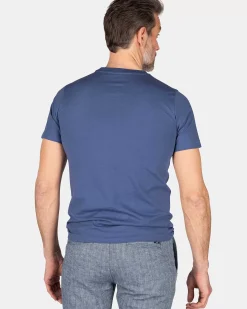 NZA New Zealand Auckland T-Shirts|T-Shirt Met Ronde Hals-Dusk Navy
